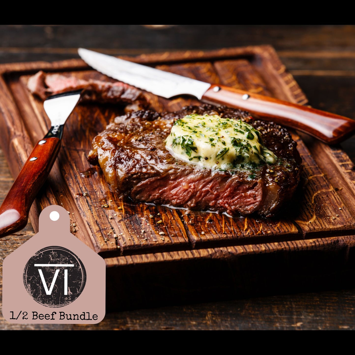 1/2 Beef Bundle - Full Payment Option: Total Price Listed