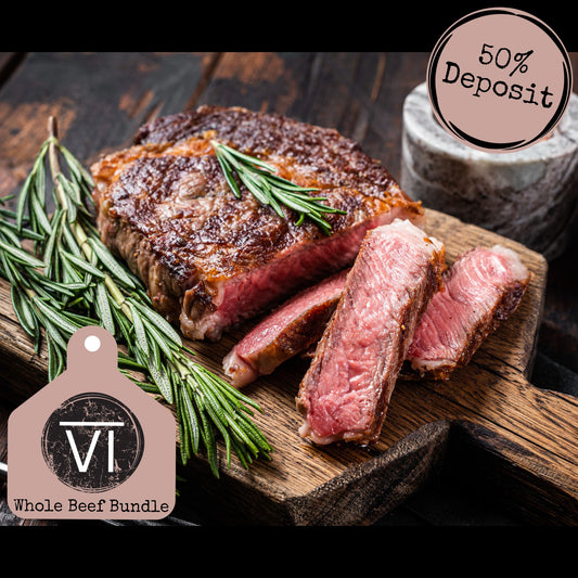 Whole Beef Bundle - Flexible Payment Option: 50% Deposit Price Listed